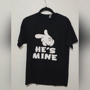 Black Graphic T-Shirt with White Print